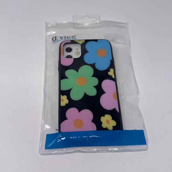 Floral Black Multicolor iPhone 11 Case - Picture 1 of 2